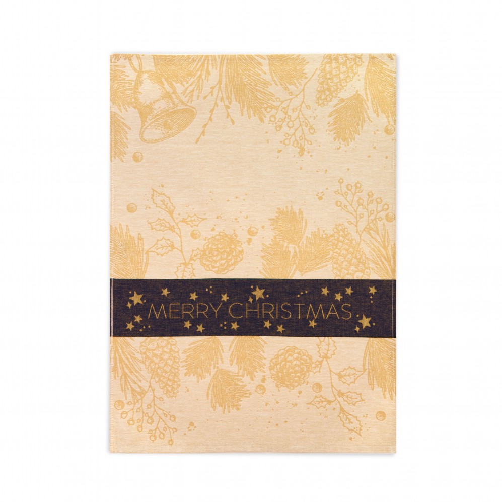 Prosop de bucătărie, CHRISTMAS Albastru, Bumbac Clasic, 200g