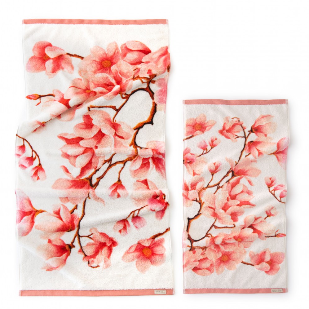 Prosop artistic, MAGNOLIE, 100% Bumbac Organic, 650g