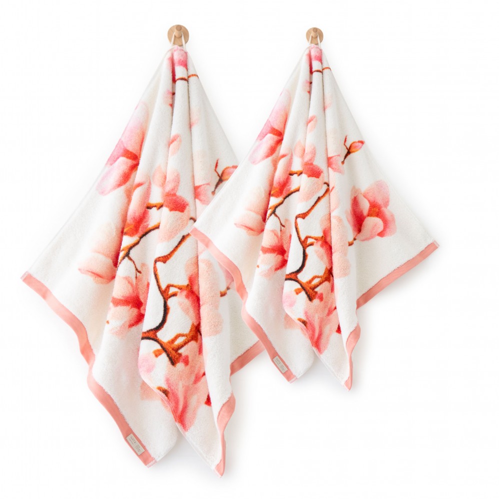 Prosop artistic, MAGNOLIE, 100% Bumbac Organic, 650g