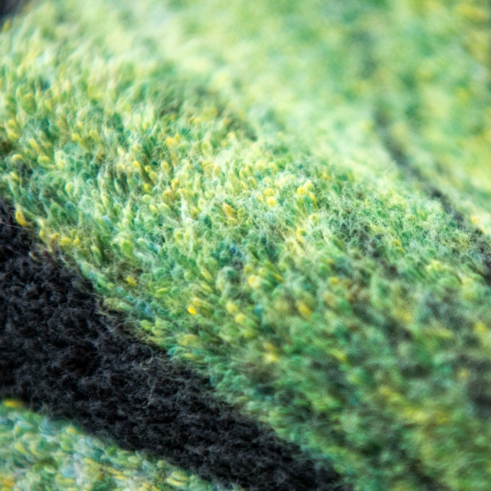 Prosop artistic, FRUNZĂ VERDE, 100% Bumbac Organic, 650g