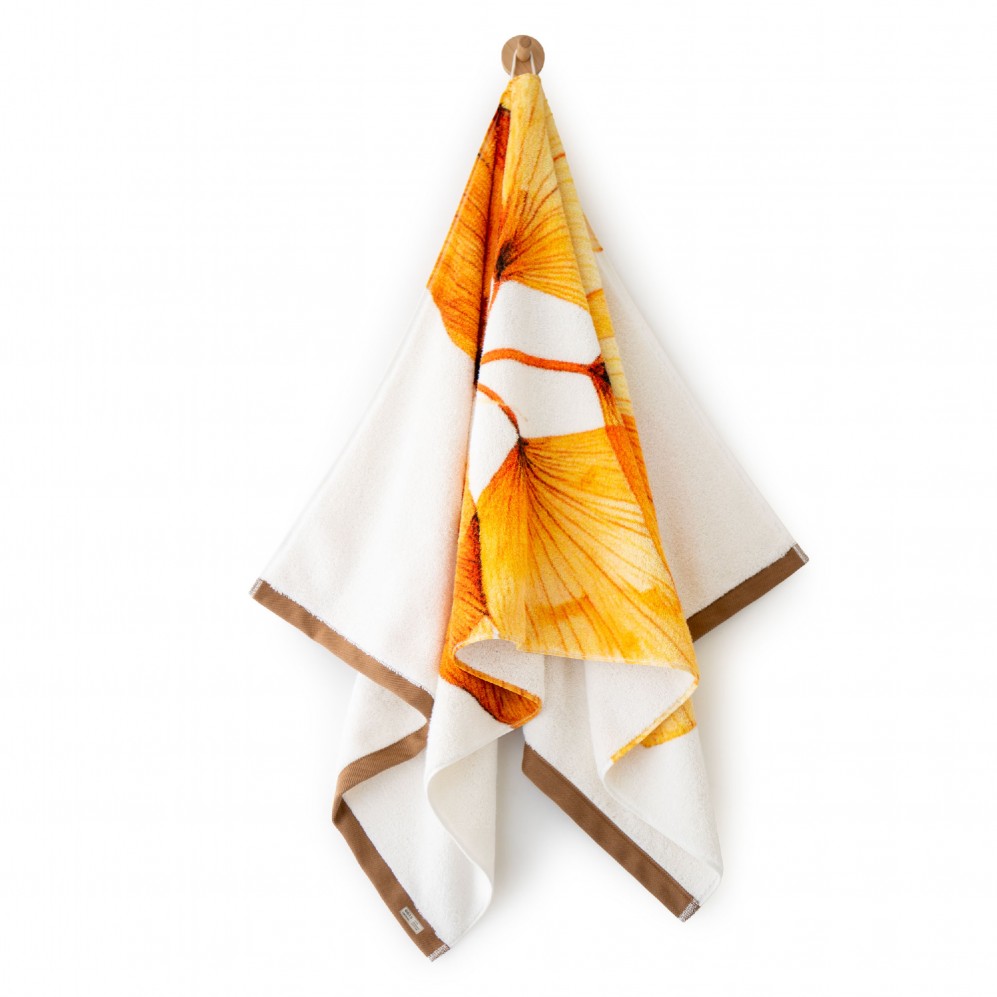 Prosop artistic, FRUNZĂ DE AUR, 100% Bumbac Organic, 650g