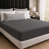 Cearșaf cu elastic TERRY Grafit Închis 90x200