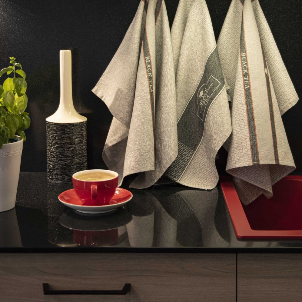 Set de bucătărie BLACK TEA gri 50x70 200g
