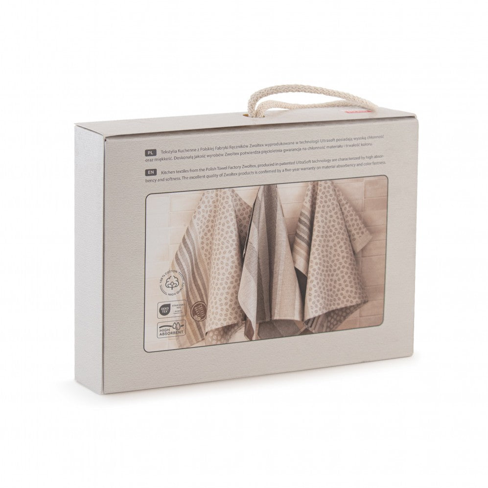 Set de bucătărie COFFE bej 50x70 200g