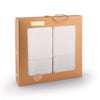 Set prosoape HOLOGRAM Crem 50x90+70x140 450GSM
