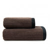 Prosop, MALMO 2 negru/maro închis 50x100, Bumbac Organic, 550GSM