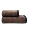 Prosop, OSLO 2 negru/maro închis 50x100, Bumbac Organic, 550GSM