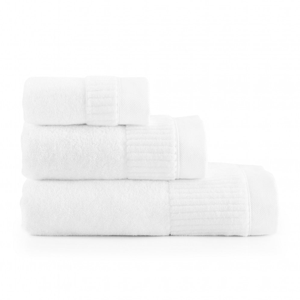Prosop de baie Porto Alb 100x150 din bumbac organic 600GSM