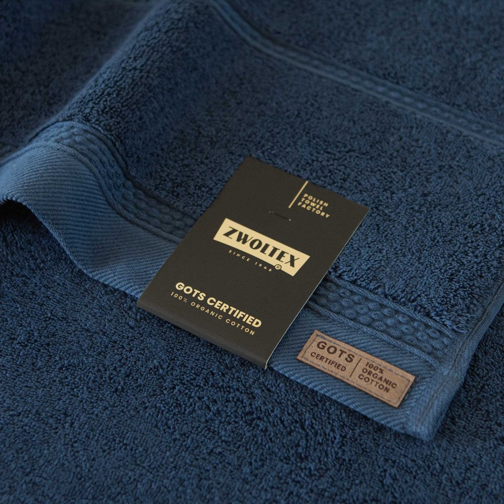 Prosop, Queen Albastru Marin , 100% Bumbac Organic, 650g