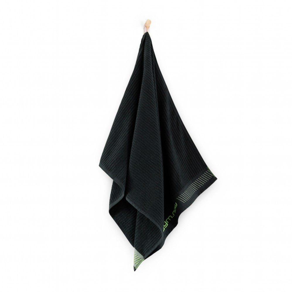 Prosop, Gym Now Negru, Bumbac Egiptean, 300GSM