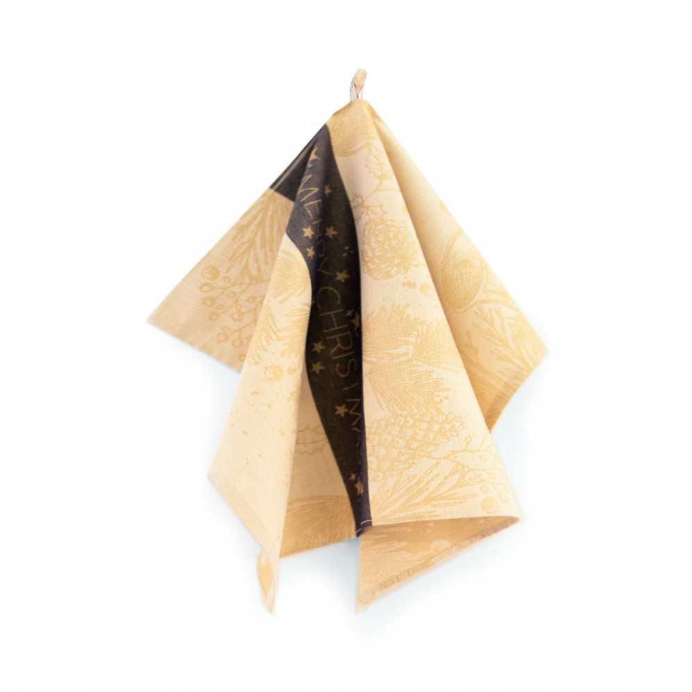 Prosop de bucătărie, CHRISTMAS Albastru, Bumbac Clasic, 200GSM