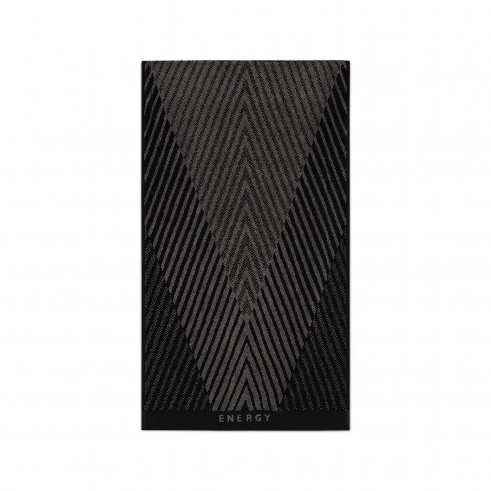 Prosop, Energy AB Negru, Bumbac Egiptean, 430g 50x90 Prosoape pentru sală