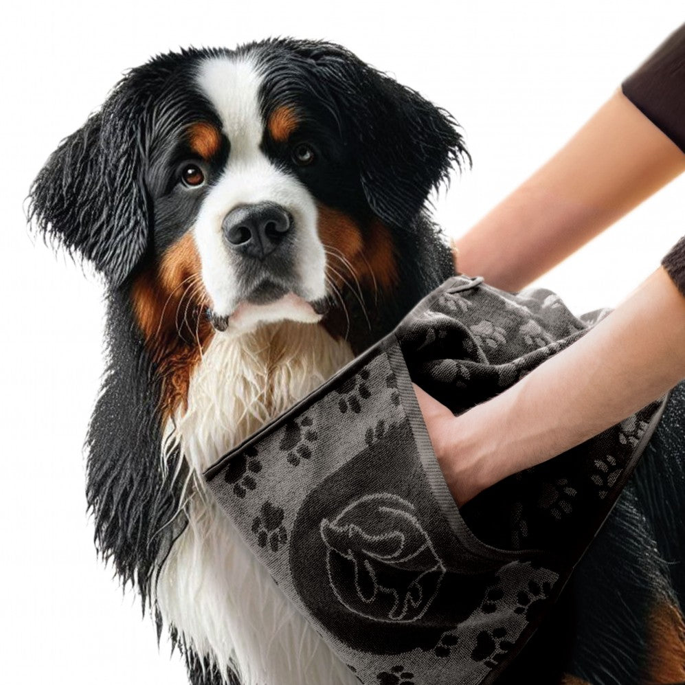 Prosop Best Friend Negru 30x80, Bumbac Egiptean, 400g