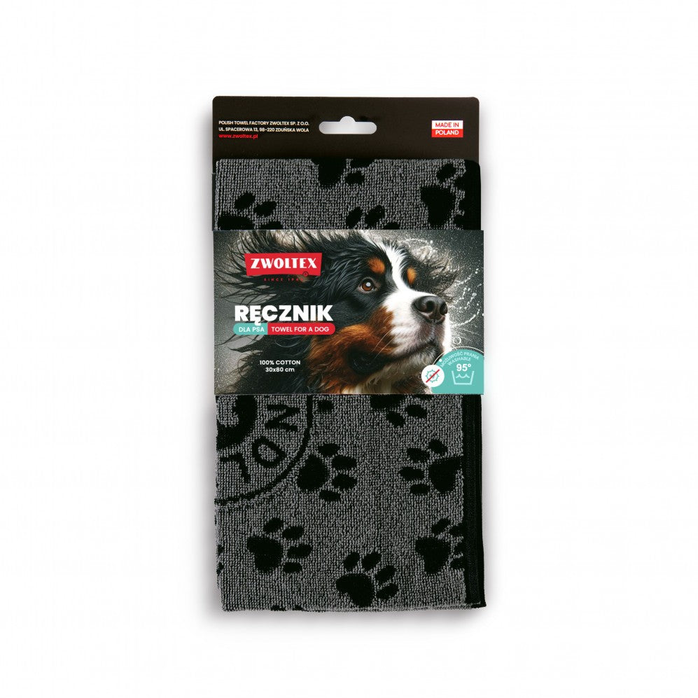 Prosop Best Friend Negru 30x80, Bumbac Egiptean, 400GSM