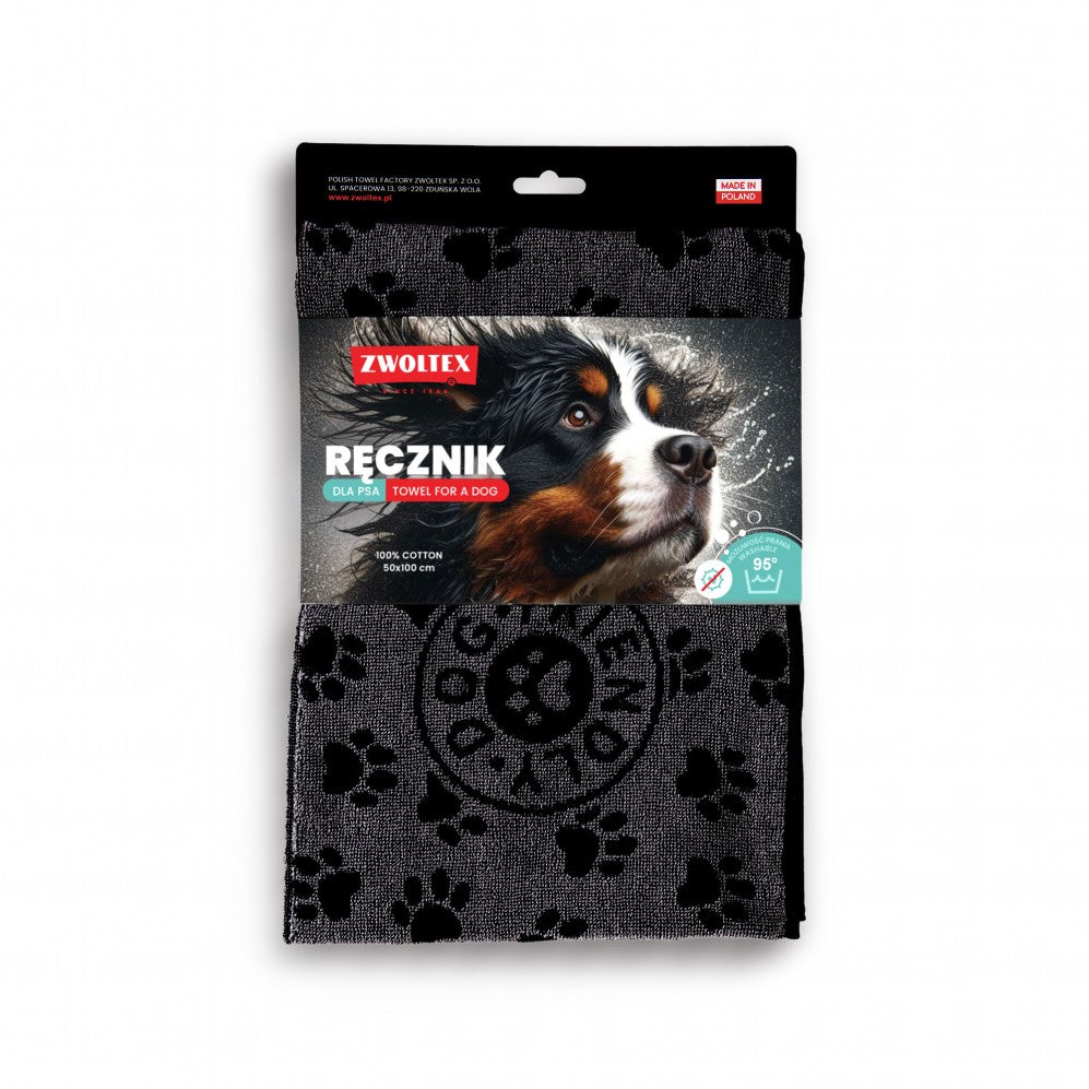 Prosop Best Friend Negru 50x100, Bumbac Egiptean, 400g