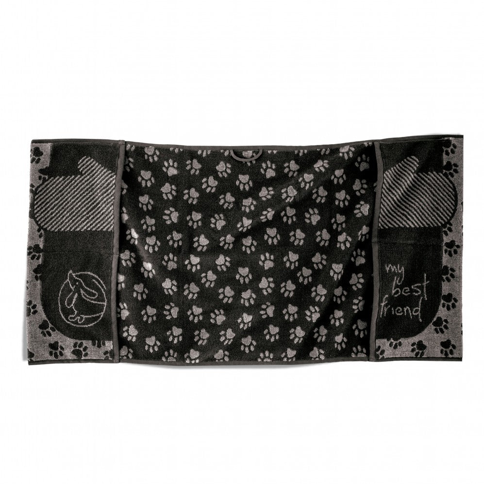Prosop Best Friend Negru 50x100, Bumbac Egiptean, 400GSM