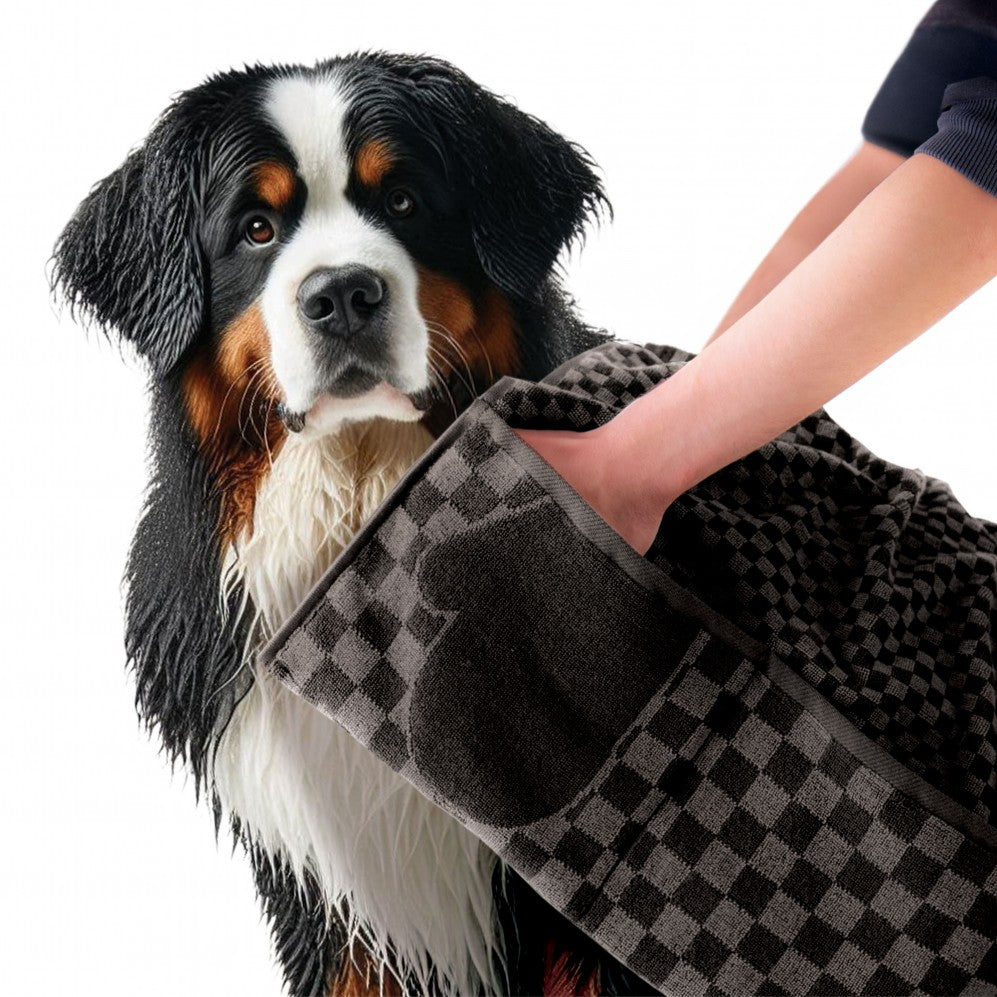 Prosop Good Dog Negru 50x100, Bumbac Egiptean, 400g