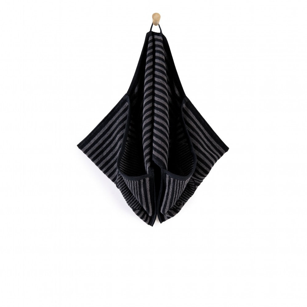 Prosop Happy Doggy Negru 30x80, Bumbac Egiptean, 400g