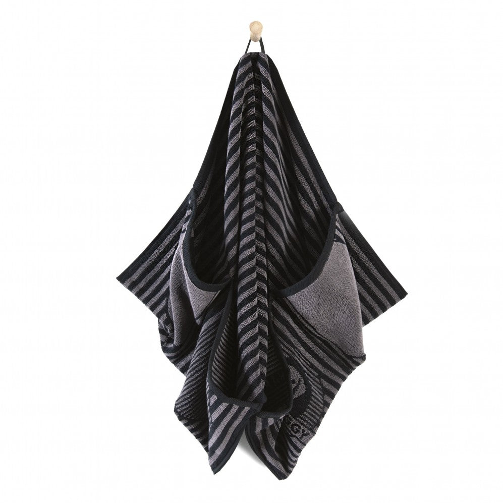 Prosop Happy Doggy Negru 50x100, Bumbac Egiptean, 400g