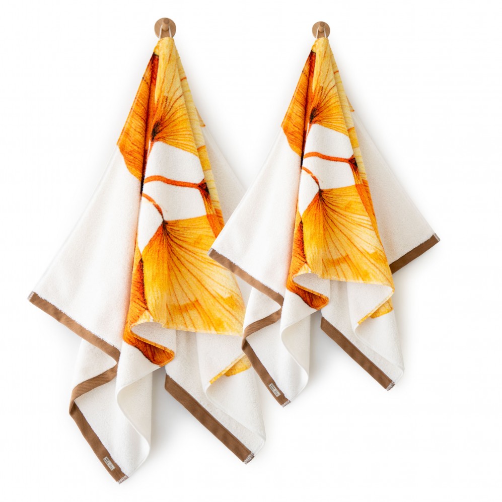 Prosop artistic, FRUNZĂ DE AUR, 100% Bumbac Organic, 650g