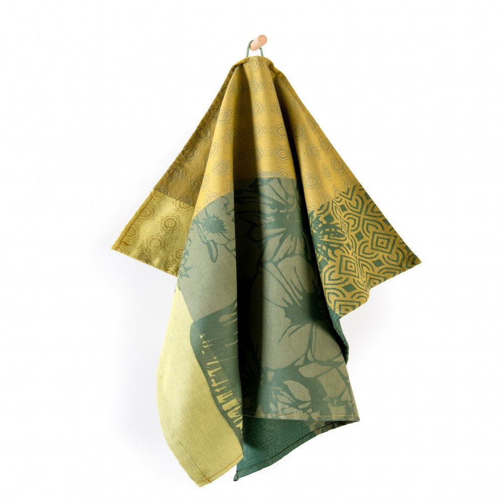 Prosop de bucătărie, BOUQUET Verde, 100% Bumbac Organic, 240GSM