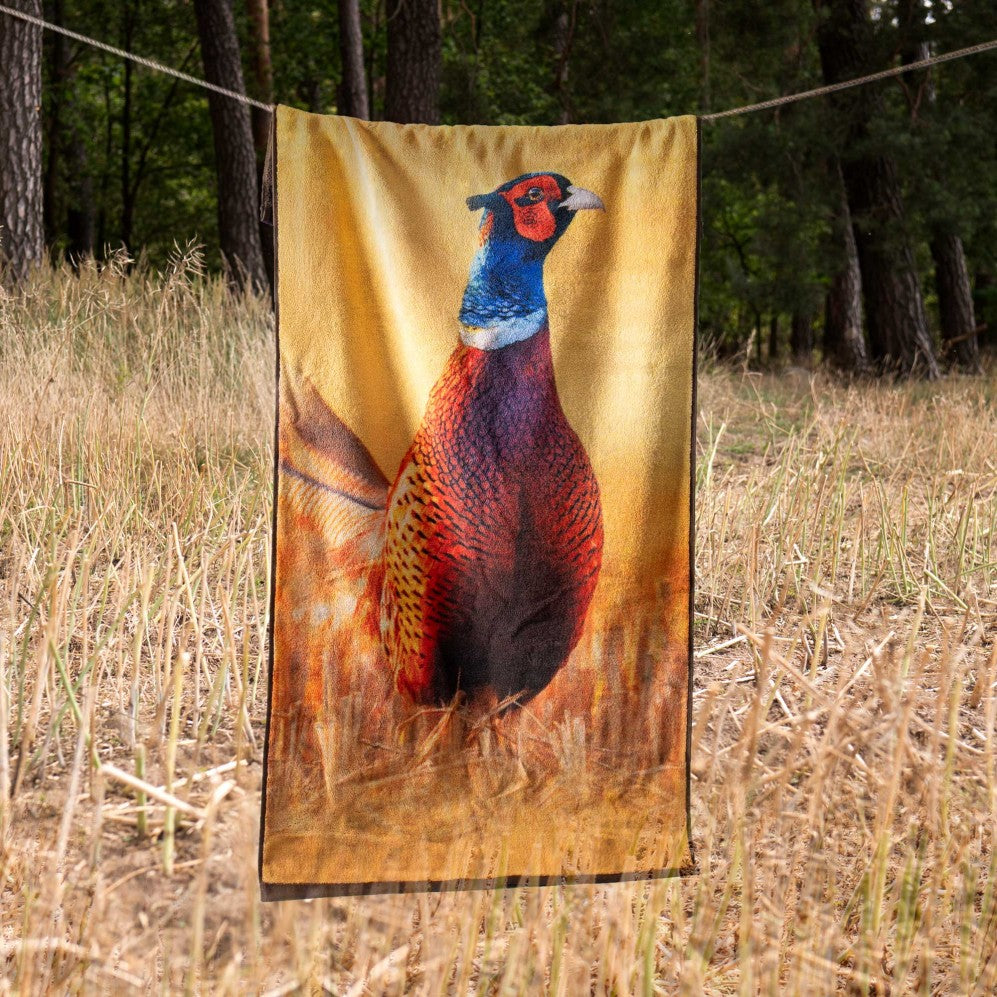 Prosop artistic, Fazan, 100% Bumbac Organic, 600g