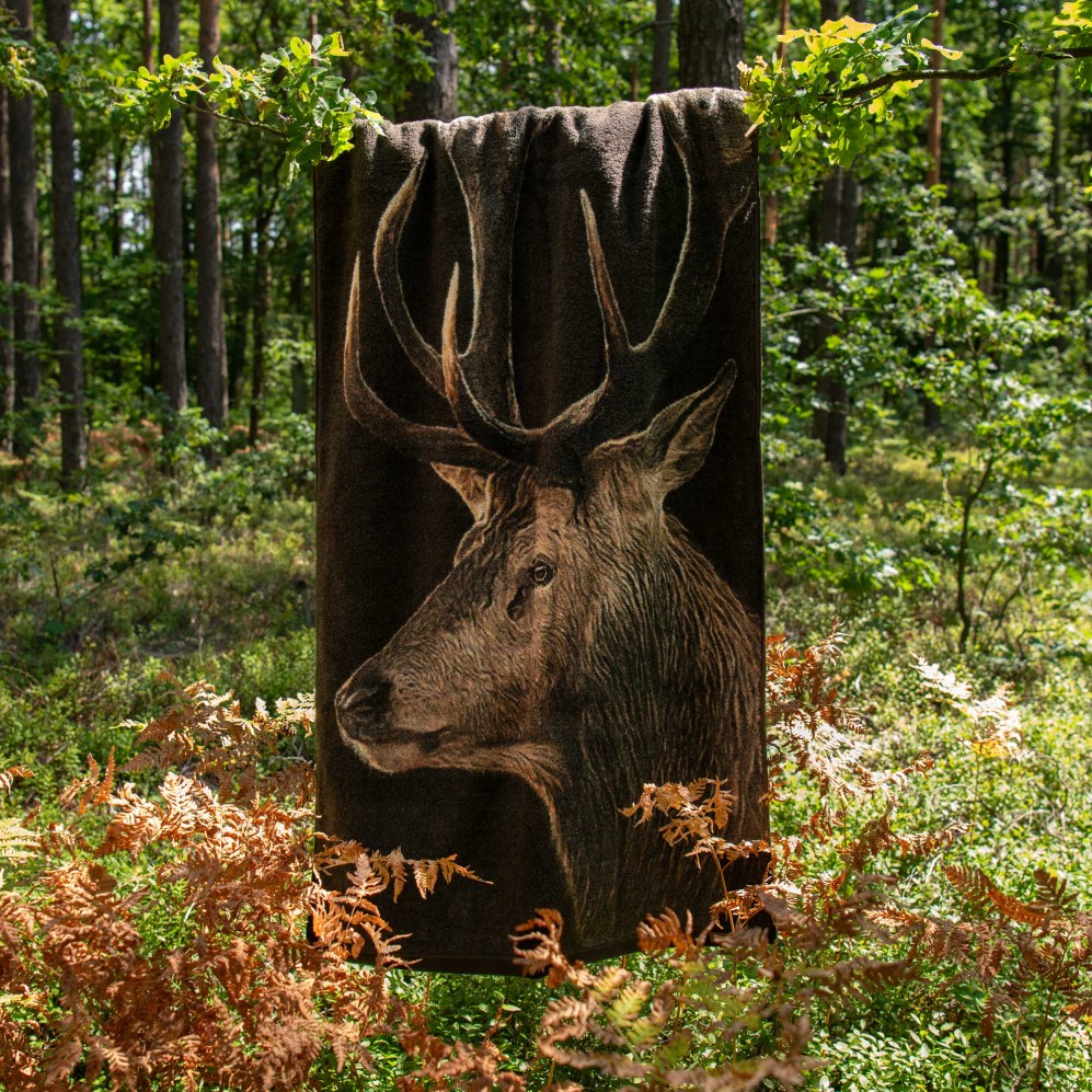 Prosop artistic, Cerb, 100% Bumbac Organic, 600g