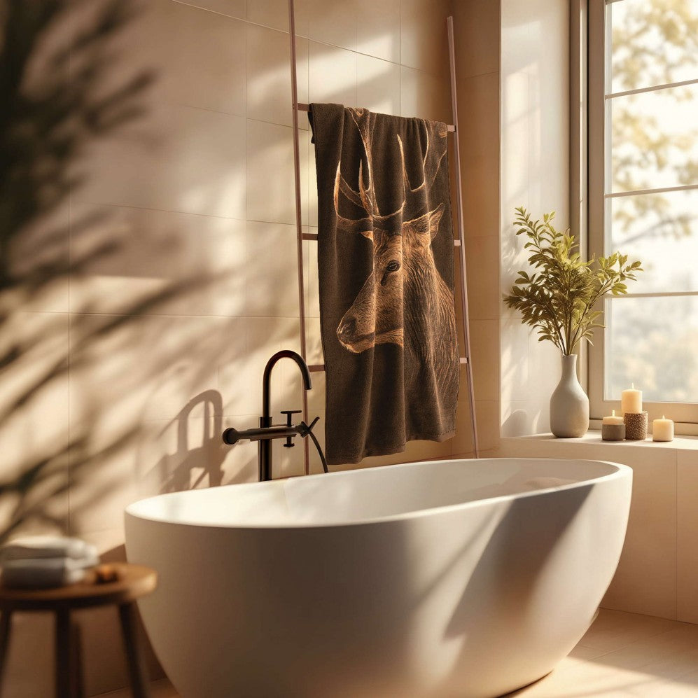 Prosop artistic, Cerb, 100% Bumbac Organic, 600g