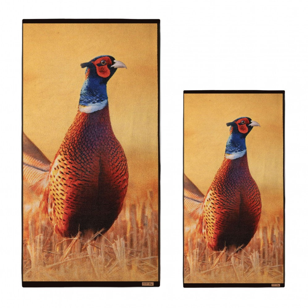 Prosop artistic, Fazan, 100% Bumbac Organic, 600g