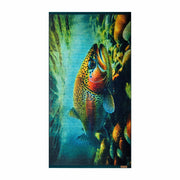 Prosop artistic, Pastrav, 100% Bumbac Organic, 600g