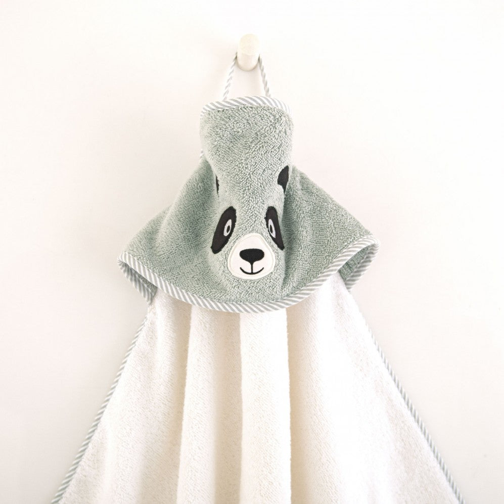 Prosop cu glugă pentru bebeluși, Panda, Bumbac Egiptean, 350g