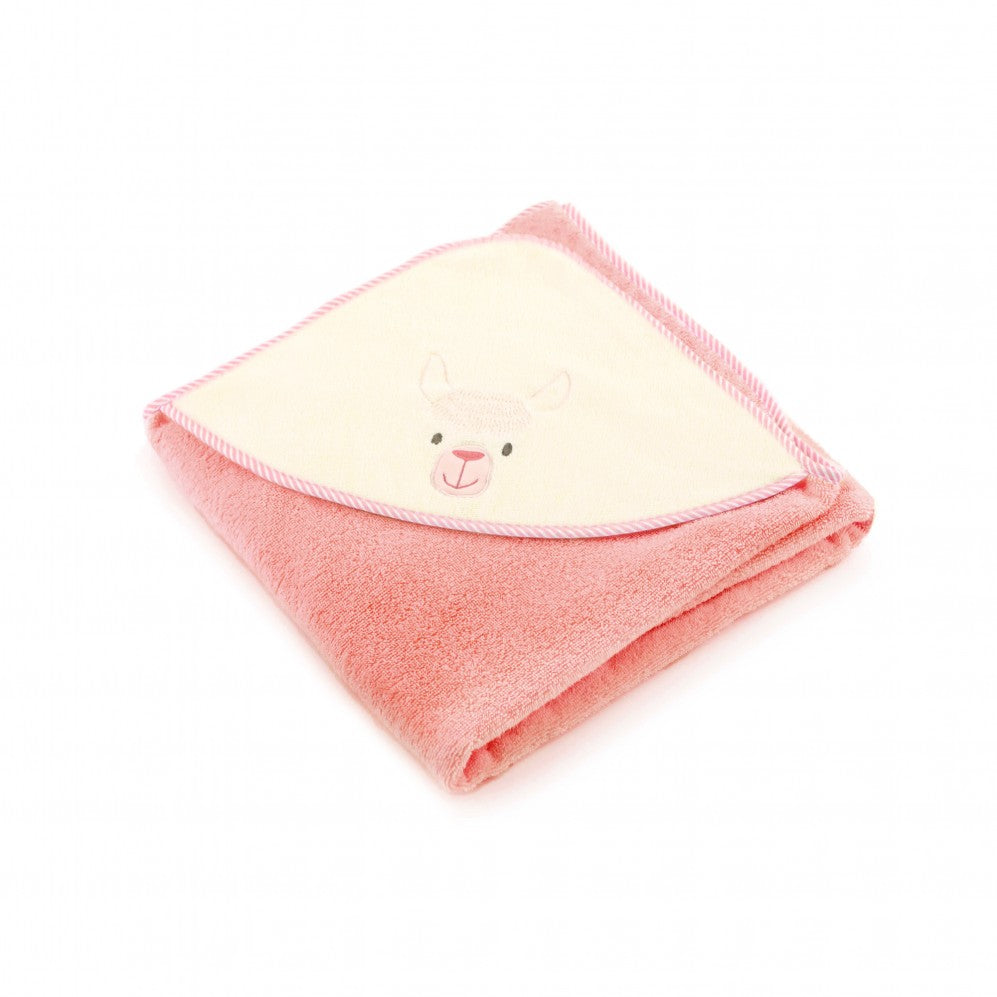 Prosop cu glugă pentru bebeluși, Lamă, Bumbac Egiptean, 350g