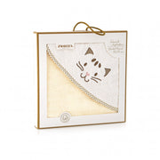 Prosop cu glugă pentru bebeluși, Pisoi, Bumbac Egiptean, 350g