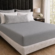 Cearșaf cu elastic TERRY Grafit 90x200