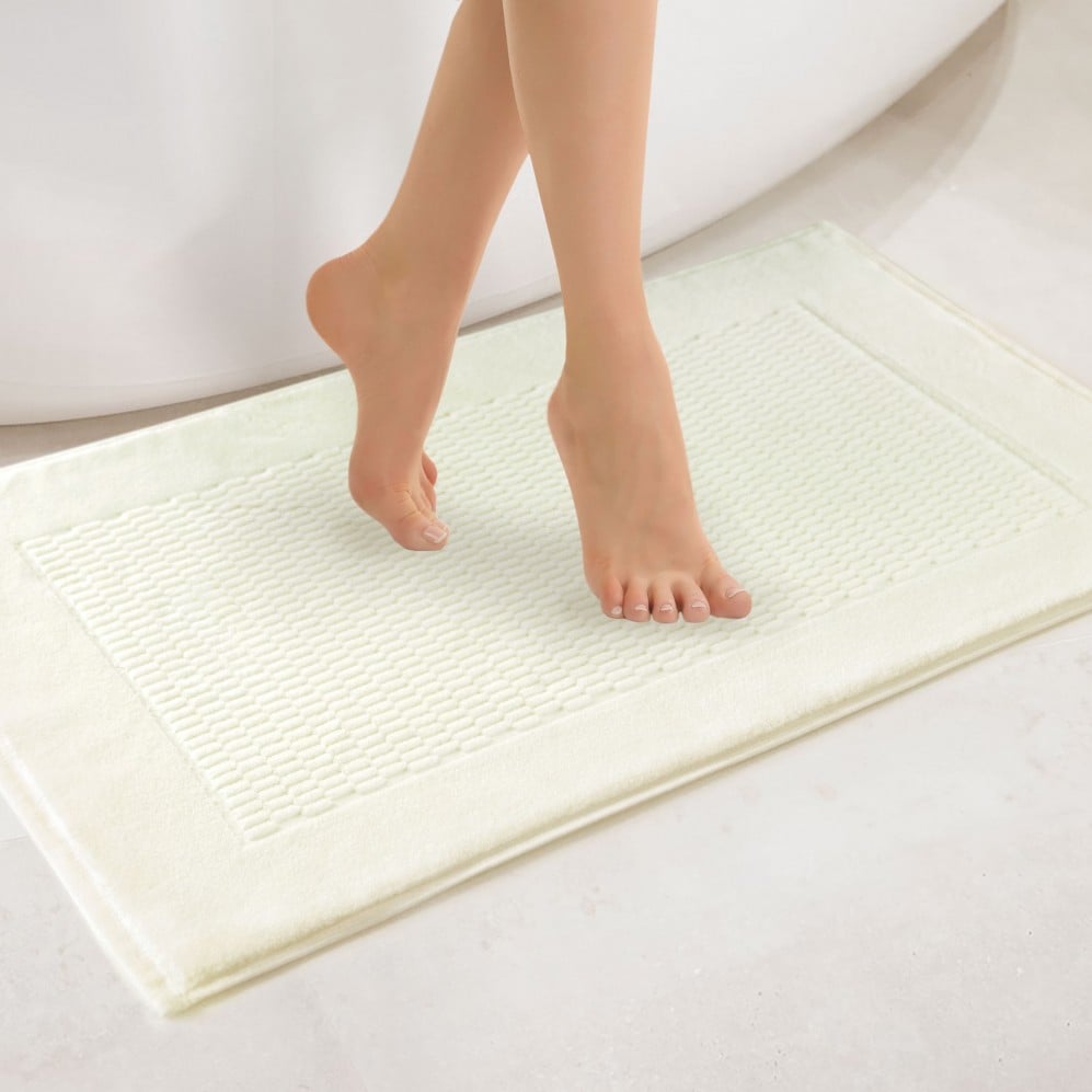Covor baie, Grano AB Ecru 50x70, Bumbac Egiptean, 570GSM Covoare pentru baie