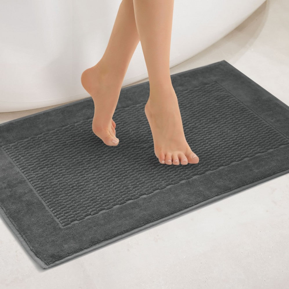 Covor baie, Grano AB Grafit 50x70, Bumbac Egiptean, 570GSM Covoare pentru baie