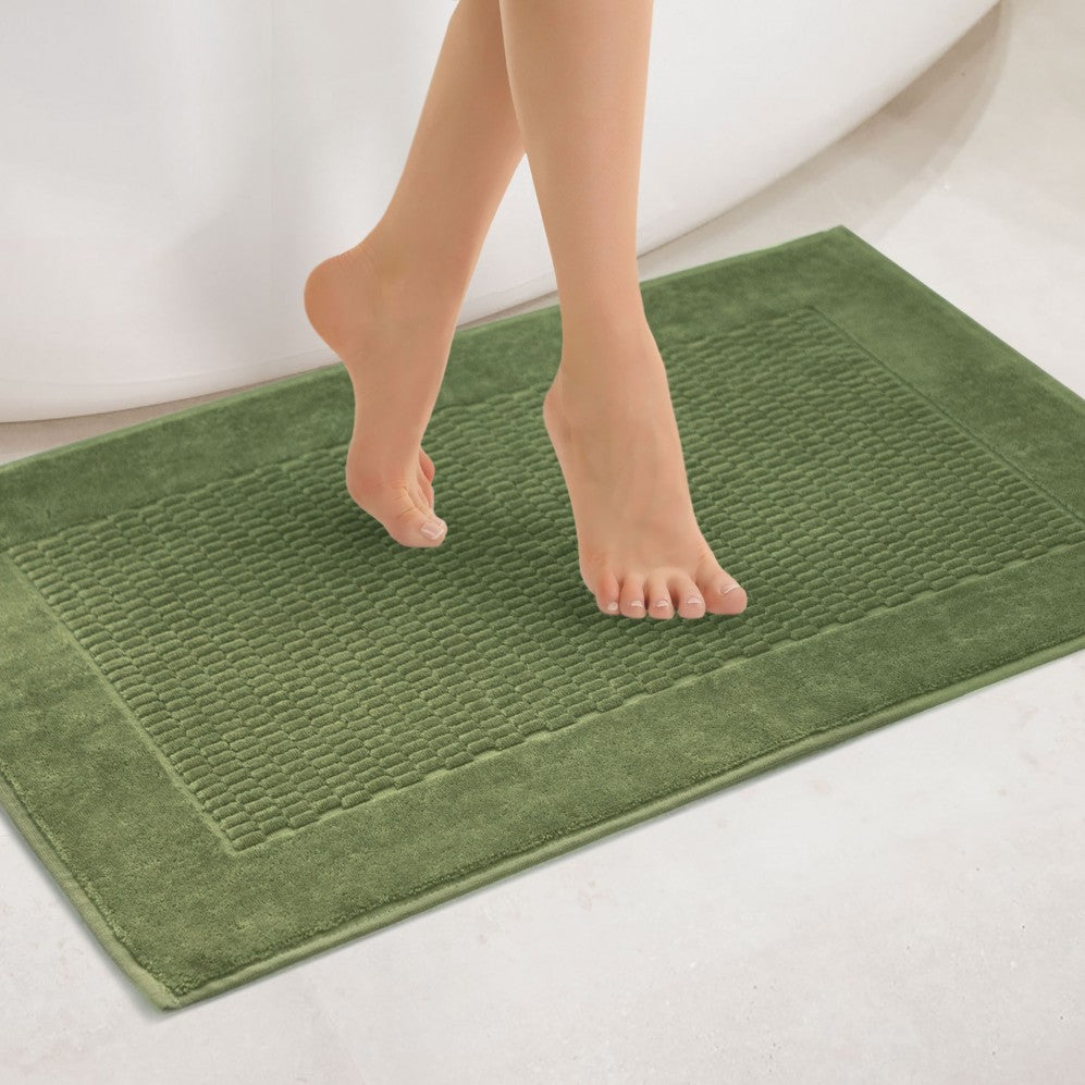 Covor baie, Grano AB Măsliniu 50x70, Bumbac Egiptean, 570GSM Covoare pentru baie