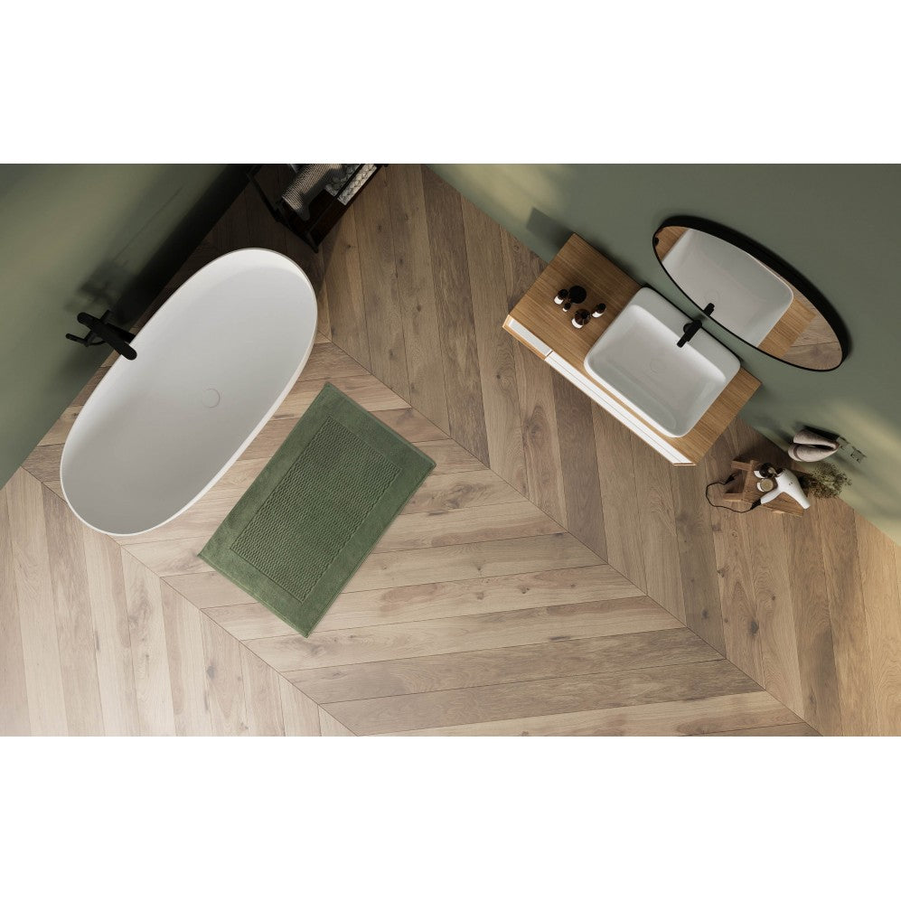 Covor baie, Grano AB Măsliniu 50x70, Bumbac Egiptean, 570GSM Covoare pentru baie