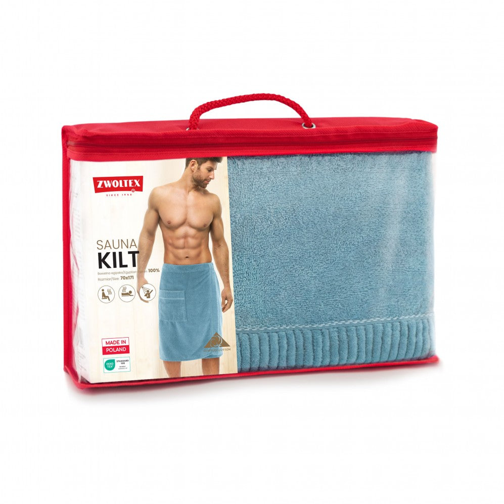 Kilt SAUNA Albastru 60x160 400GSM Prosop Sauna