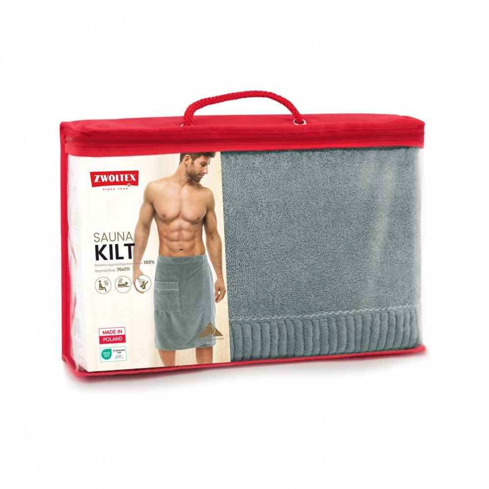 Kilt SAUNA Gri 60x160 400GSM Prosop Sauna