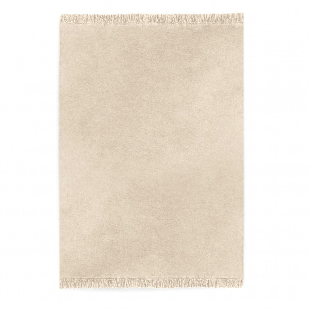 Pătură MELANGE Crem din bumbac 150x200 430GSM