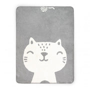 Pătură pentru copii Cat Gri din bumbac 150x200 430GSM 75x100