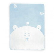 Pătură pentru copii Teddy Bear Albastru din bumbac 75x100 430GSM 75x100