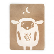 Pătură pentru copii Sheep Bej din bumbac 75x100 430GSM 75x100