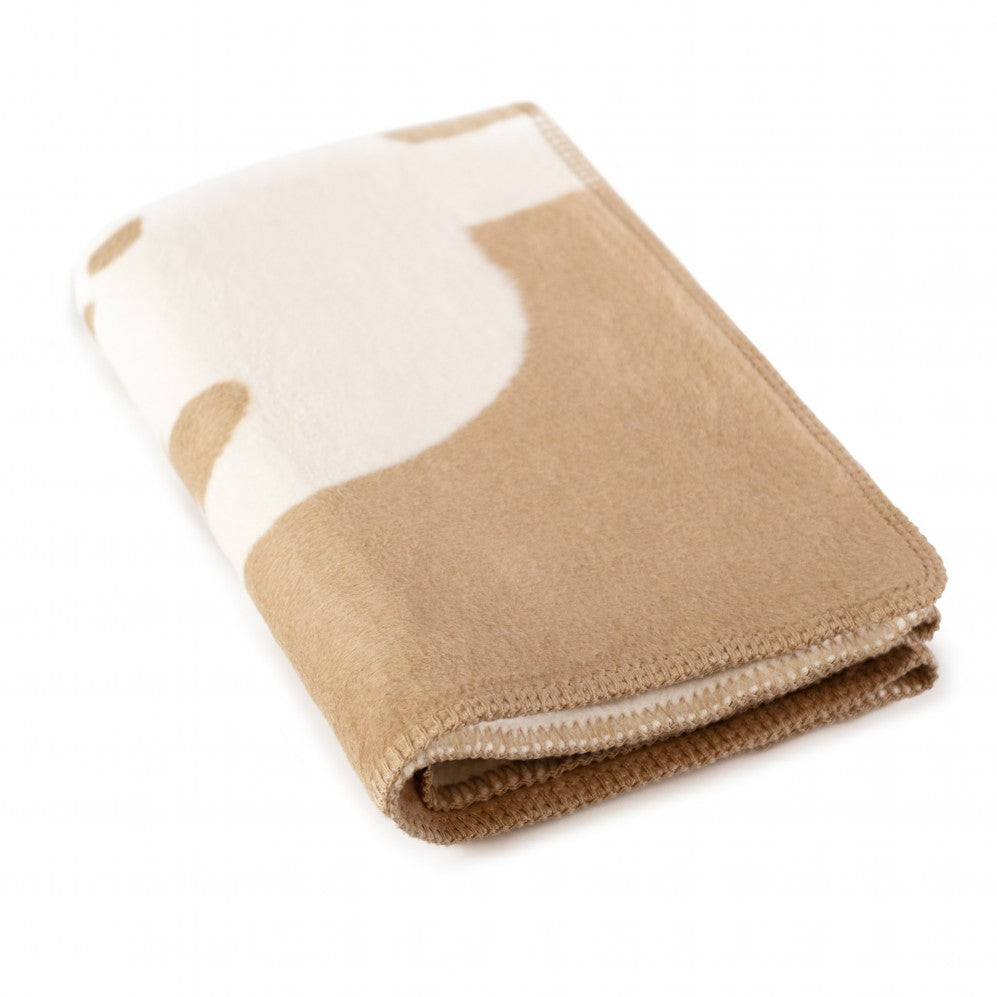 Pătură pentru copii Sheep Bej din bumbac 75x100 430GSM