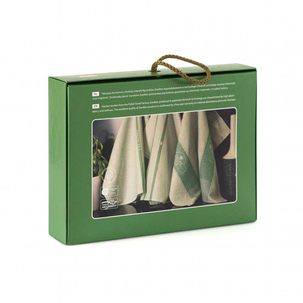 Set de bucătărie GREEN TEA verde 50x70 200g