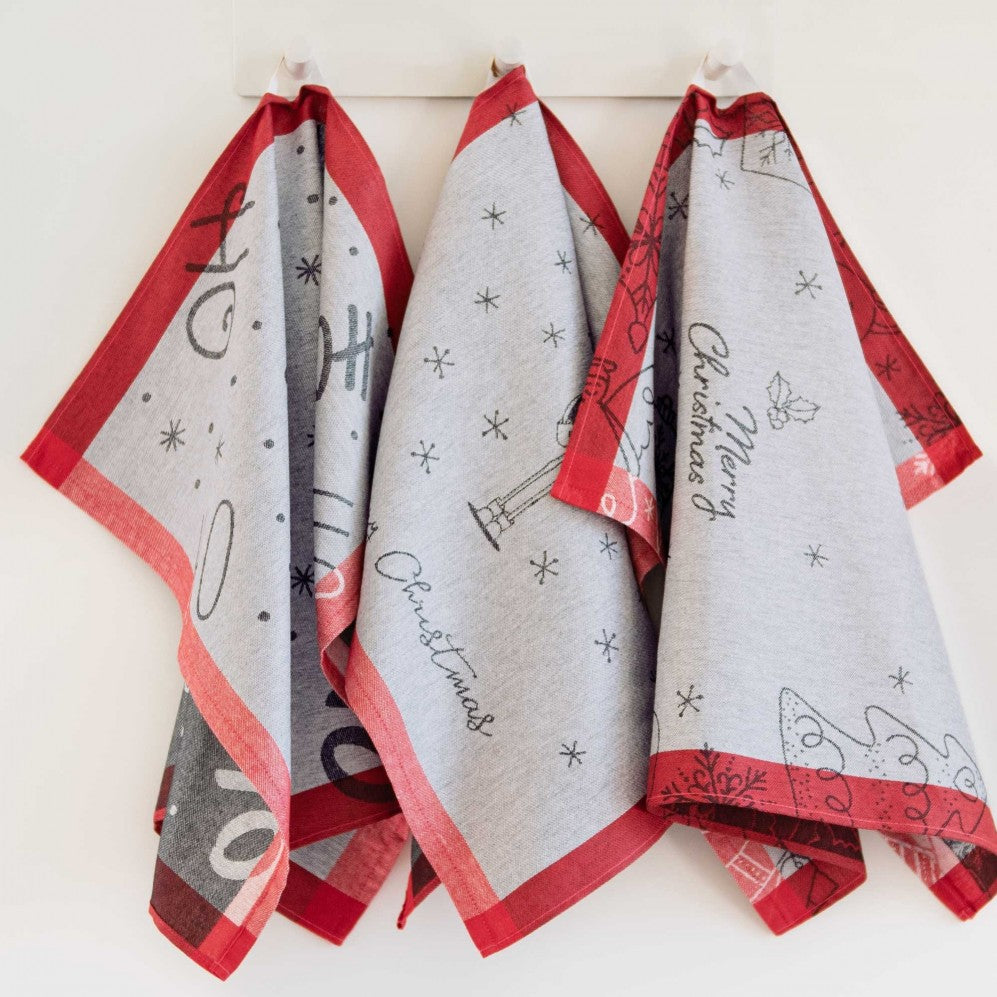 Set de bucătărie HO HO HO Roșu, 50x70, 200g