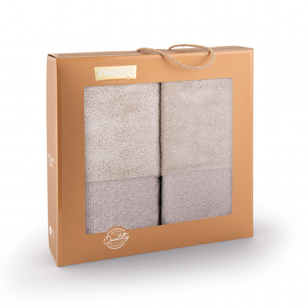 Set prosoape Artdeco Bej 50x90+70x140 450GSM