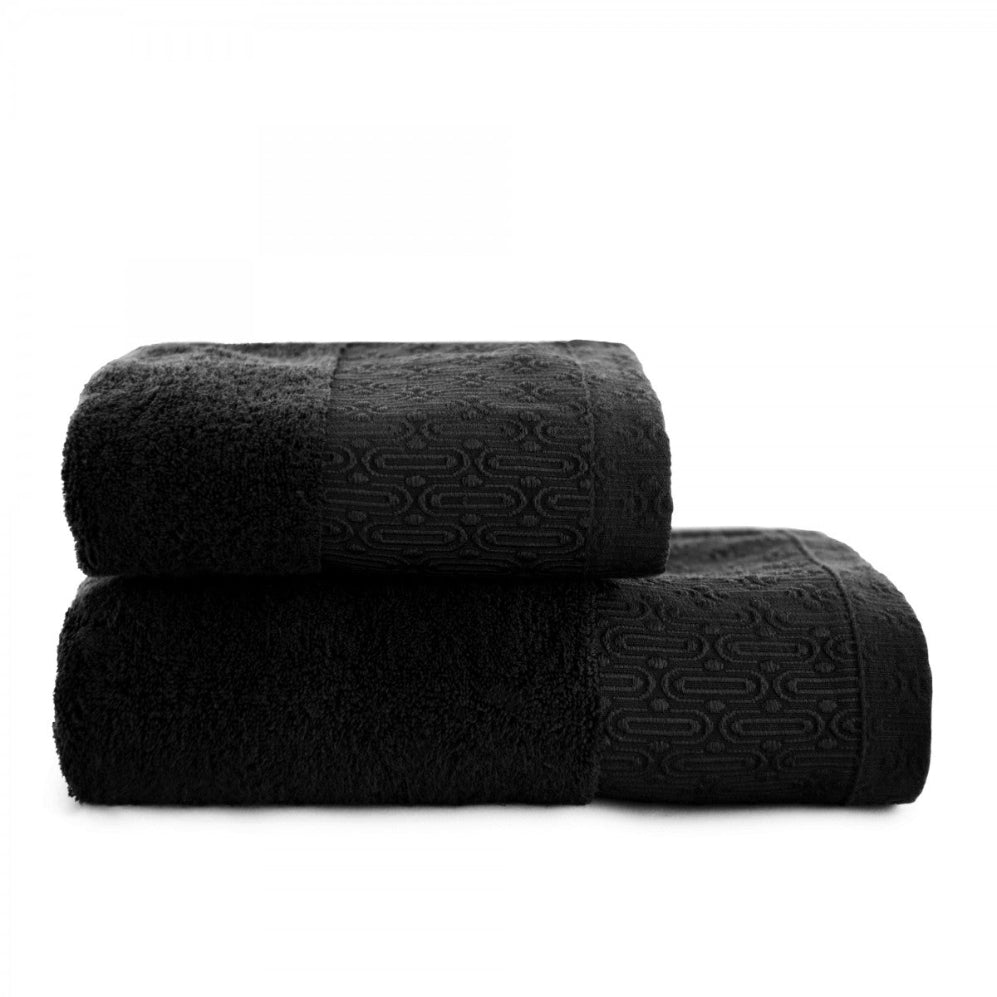Set prosoape Artdeco Negru 50x90+70x140 450GSM Seturi Cadou