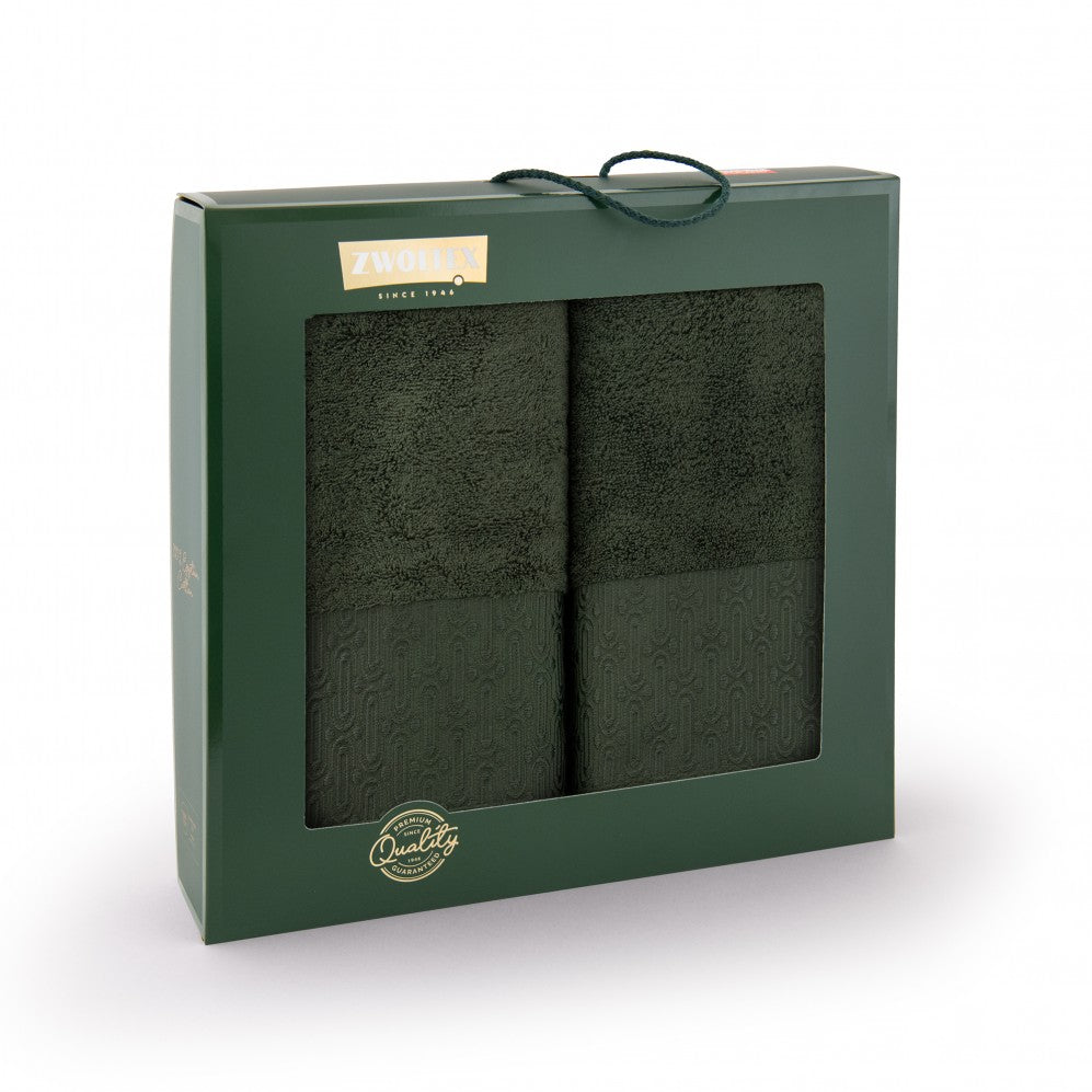 Set prosoape Artdeco Verde 50x90+70x140 450g Seturi Cadou